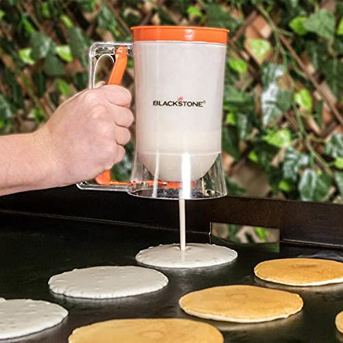 Outdoor Griddle Breakfast Kit with Pancake Dispenser, Bacon Press & Egg Rings - 4 Piece Set