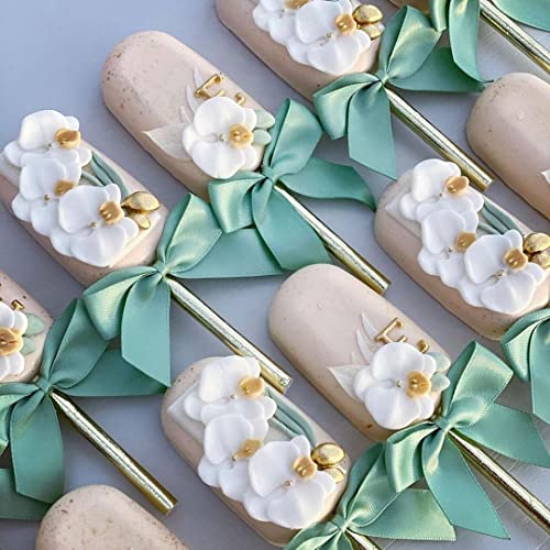 ALINK Foil Silver Paper Straws Bulk, Pack of 100 Metallic Striped/Wave/Dots Straws for Birthday, Wedding, Bridal/Baby Shower, Christmas Decorations and Party Supplies