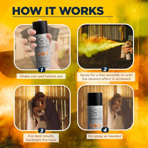 2 Pack Portable Fog Spray for Photography Haze & Light Rays Effects - Safe & Made in USA