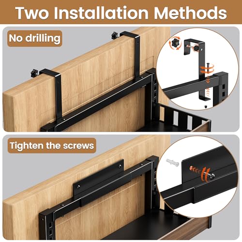 6-Tier Over-The-Door Pantry Organizer Black - Adjustable Spice & Storage Rack