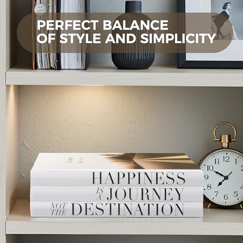 Decorative Coffee Table Books Set of 3 - Faux Books for Home Decor - Real Pages