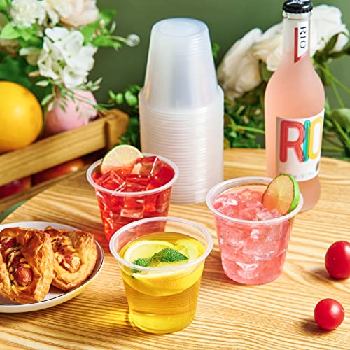 600 Pack 9 oz Disposable Clear Plastic Cups - Cocktail & Party Cups