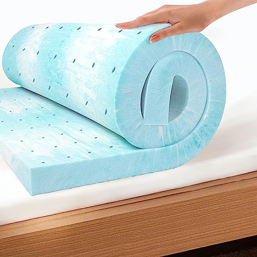 3 Inch Queen Gel Memory Foam Mattress Topper for Pressure Relief - MLILY