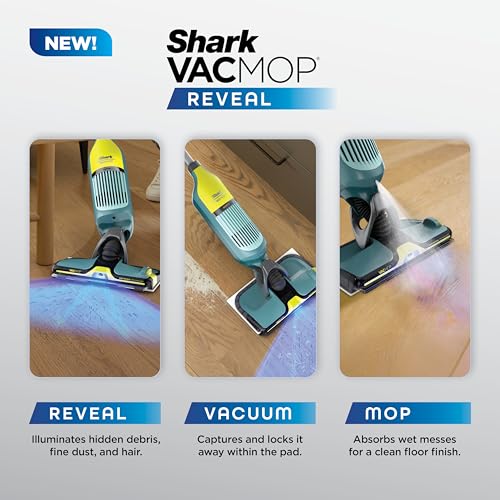Shark VACMOP Reveal Cordless Spray Mop with 4 Pads - Green VM401