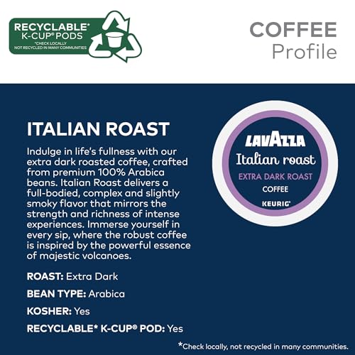Lavazza Coffee Variety Pack 64 K-Cup Pods for Keurig - Assorted Blends