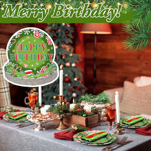Havawish 96 Pcs Christmas Merry Birthday Decorations Set Candy Variation