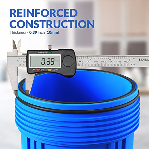 SimPure DB10P 10-Inch x 4.5-Inch Whole House Sediment Water Filter Housing - Pack of 1