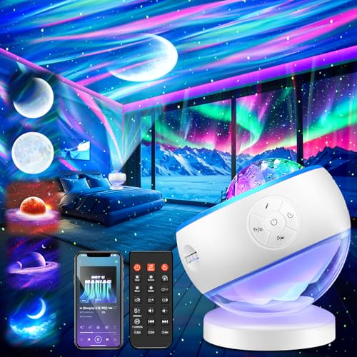 Iceberg Northern Lights Projector - Multicolor Galaxy Light with Bluetooth
