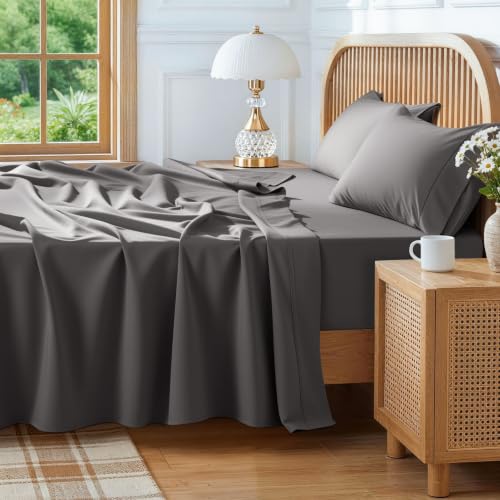 SONORO KATE 800 Thread Count Egyptian Cotton Queen Bed Sheets Deep Pocket Luxury Bedding
