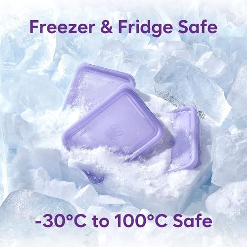 10-Piece Food Storage Freezer Containers with Lids - Flexible, BPA Free, Twist Release for Soup & Meal Prep - Variation of THIS listing 10