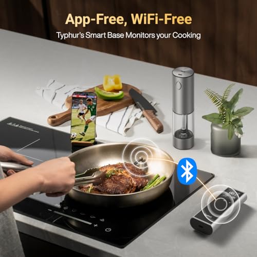Wireless Meat Thermometer with 6 Sensors and 1 Probe - Standalone LCD Display