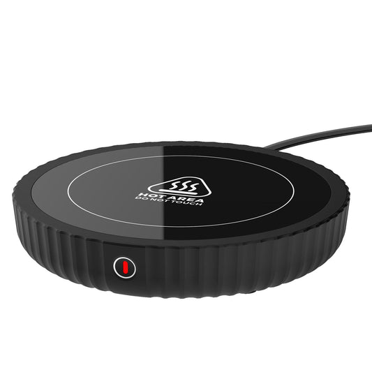 Mug Warmer, Coffee Mug Warmer with Three Temperature Settings, Auto Shut Off Coffee Warmer, Mug Warmer for Desk with Large Heating Plate, Easy to Clean Coffee Cup Warmer for Milk,Tea and Chocolate