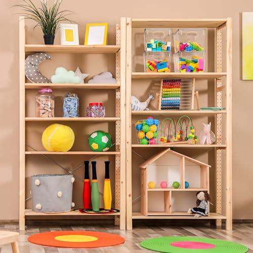 Sorbus Large 8-Pack Clear Toy Storage Bins with Lids - Stackable, Household Organization