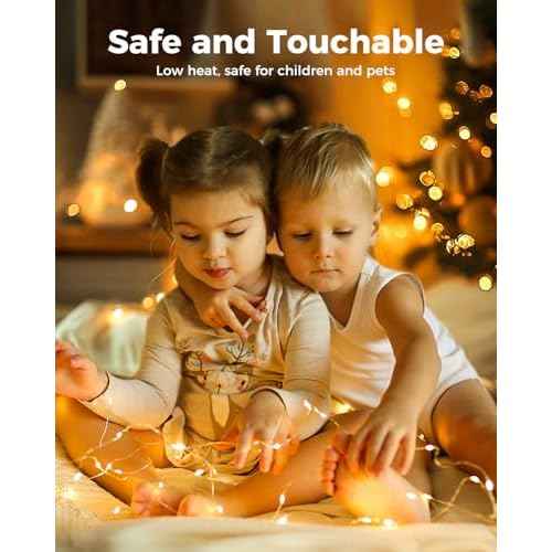 btfarm 6 Pack Fairy Lights Battery Operated, 7FT 20 LED Mini String Lights Waterproof Silver Wire for Mason Jars Centerpiece Table Crafts Bedroom Christmas Decoration, Warm White