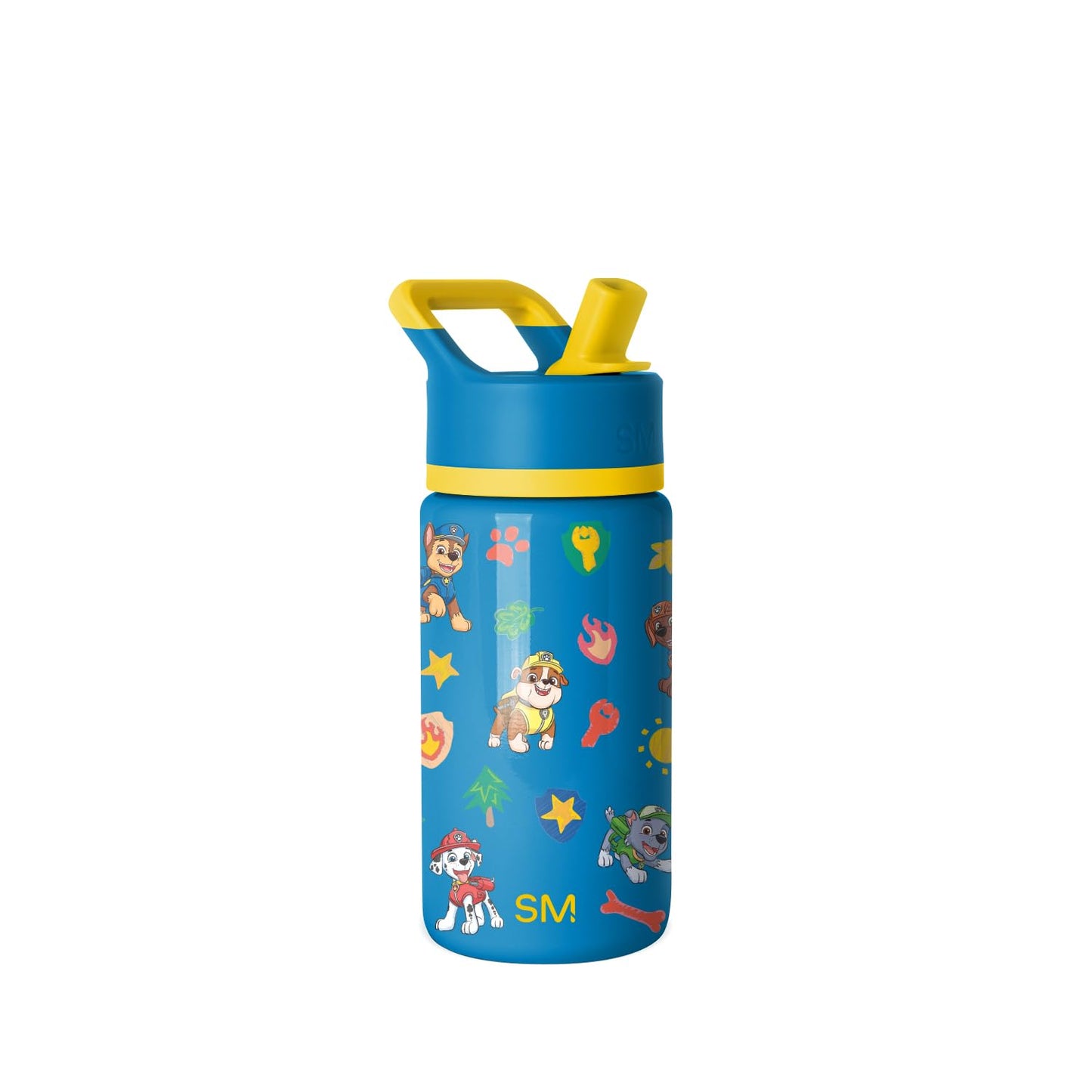 Simple Modern Kids Summit Water Bottle with Straw Lid | Paw Patrol 14oz Stainless Steel Cup Insulated Tumbler for Toddlers, School | Outdoor Adventures