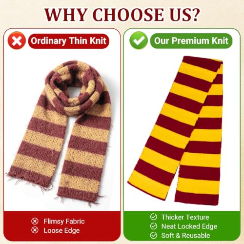 2 Pcs Wizard Knitted Christmas Tree Garland Scarf (10 ft) – 6.7in Width, Wizard Decor by Voccos