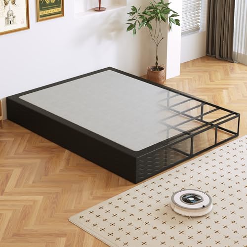 10 Inch Full Box Spring - Heavy Duty Metal Mattress Foundation with Fabric Cover, Noise-Free, Easy Assembly