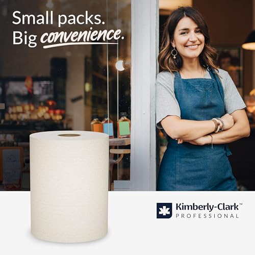 Scott Professional Hard Roll Paper Towels - 800 Feet x 6 Rolls, Recycled, Absorbent