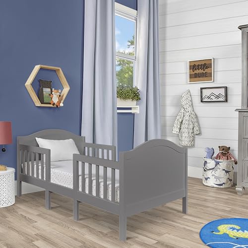 Toddler Convertible Bed with Guard Rails & Safety Certification - Storm Grey, 3-in-1