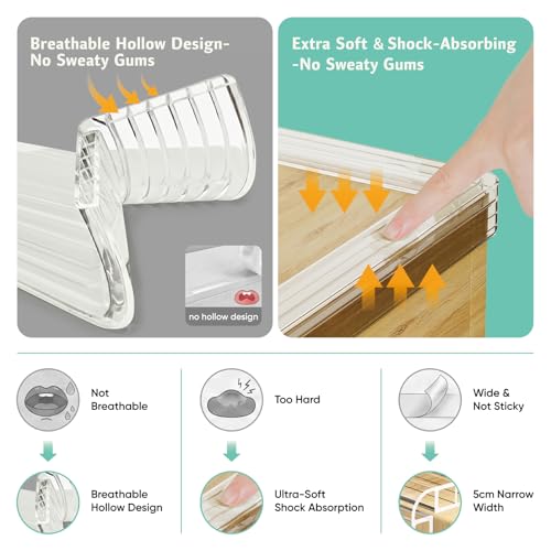 Baby Furniture Edge Protector 118.11x1.97in - Child Safety Guard for Cribs & Tables