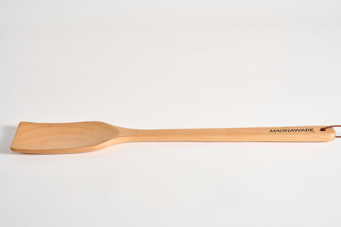 MAGNAWARE Extra Long Wooden Spatula - 18-inch Heavy Duty Stir Paddle for Cooking in Big Pots - Big Cooking Spoon For Cajun, Brewing, Grill, Mixing, Stirring - Solid Natural Hard Wood Large Spatula