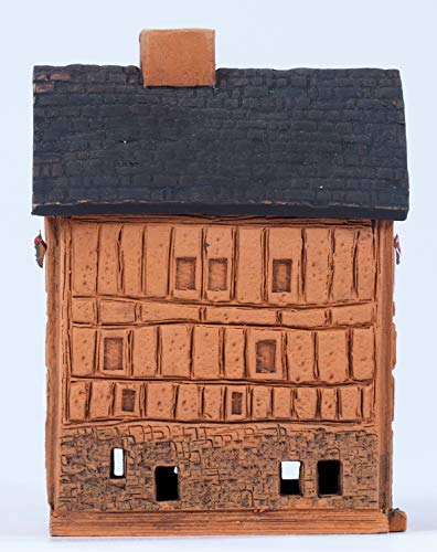 Handmade Ceramic Village House Miniature with Incense Holder - Mont St. Michel France