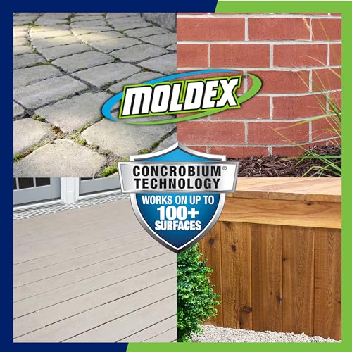 Moldex Outdoor Surface Cleaner with Bleach 64 oz Hose End Spray 2 Pack