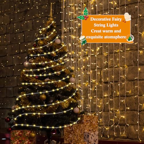 Macarrie 6 Pcs USB Fairy Lights 16ft Warm White String Lights