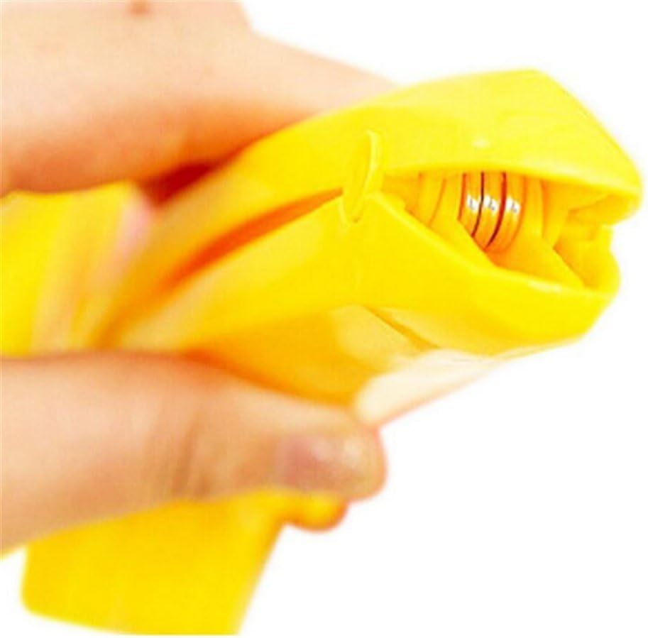 Skiennix Stainless Steel Banana Chopper - Creative Fruit Cutter & Vegetable Peeler | Yellow