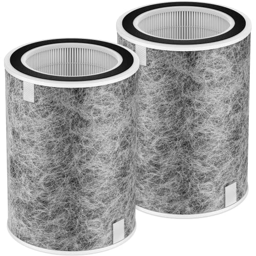 2 Pack HP201 Replacement Filter for Shark HP202 HP302 Air Purifier MAX