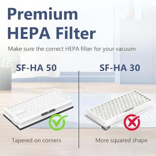 4 Pack HEPA Replacement Filters for Miele Vacuum S4 S5 S6 S8 S8000 S8999 S6000 S6999 S5000 S5999 S4000 S4999 C2 C3