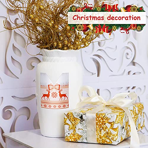 Zonon Christmas Sweater Style Wine Bottle Labels - Set of 54 Holiday Decor Stickers