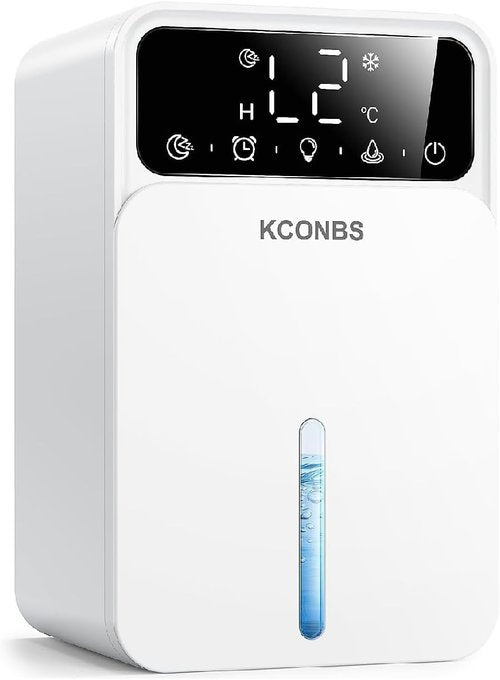Dehumidifier - Regine Switzerland 60 OZ Capacity | Auto Shut-Off for Medium Rooms Up to 500 Sq.Ft, Quiet & Portable