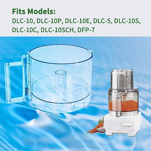 Vanshly 7-Cup Food Processor Bowl Compatible with Cuisinart DLC-10