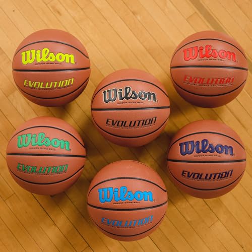 Wilson Evolution Size 7 Indoor Basketball - Multi-Color 29.5"
