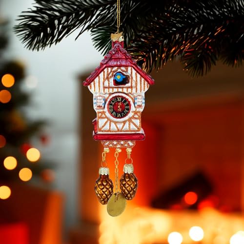 Kurt S. Adler Noble Gems Cuckoo Clock Glass Ornament – Holiday Tree Speicher