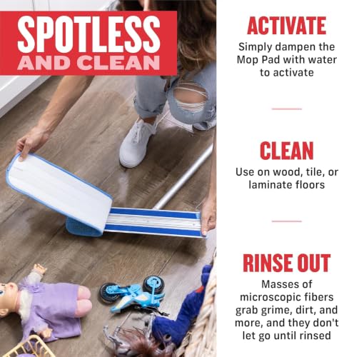 Deep Clean Microfiber Mop for Hard Floors - Reusable & No Spray Needed