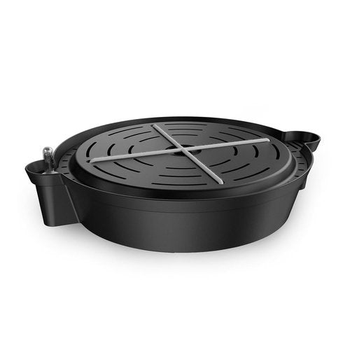AC Infinity Self-Watering Fabric Pot Base - 4-Pack Auto-Irrigation System with Reservoir Meter for Indoor & Outdoor Gardens