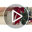 Senjie Velvet Christmas Bows 2" Wide, Red, 10-Pack – Pre-Tied Decorative Tree Garland Wreath