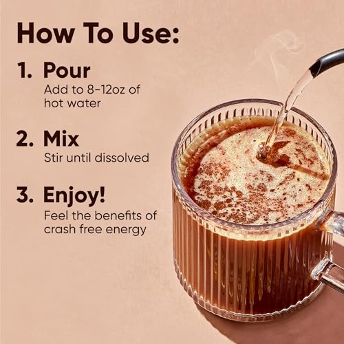 IQJOE Mushroom Coffee Packets Variety Pack 40 Sticks - Lion’s Mane & Adaptogens for Focus