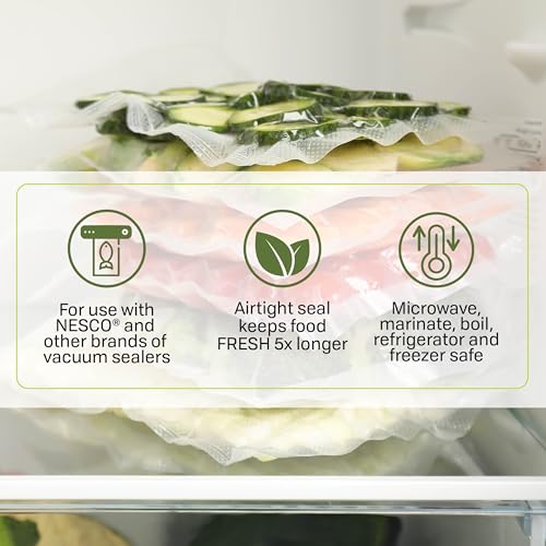 Vacuum Sealer Bags and Rolls Variety Pack - Clear Food Storage Set