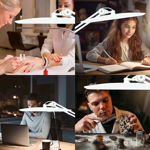 ATNailspro 38W Dimmable Nail Desk Lamp 3500 Lumens Studio Light with Clamp