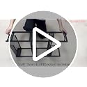 XYZLVSI 16.7"D x 5.0"W x 34"H Slim Rolling Storage Cart 4-Tier Organizer