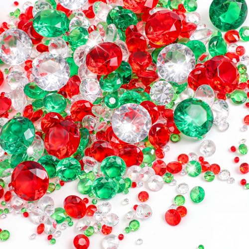 Hicarer 800 Pcs Diamond Acrylic Crystals for Table Scatter, Christmas