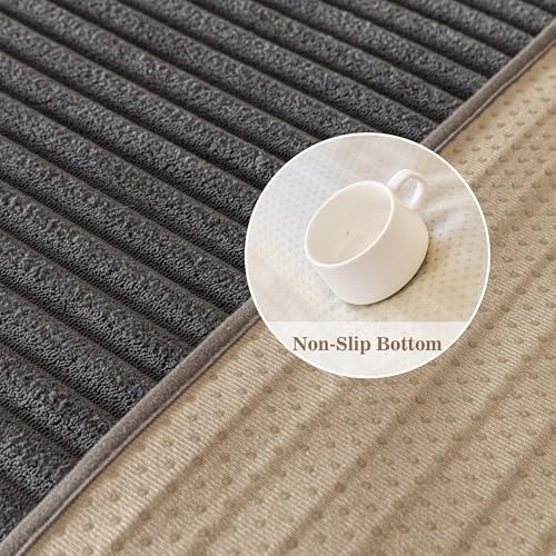 Waterproof Couch Cover for Dogs - Non-Slip Sectional Sofa Protector, 35x82.7 Dark Grey