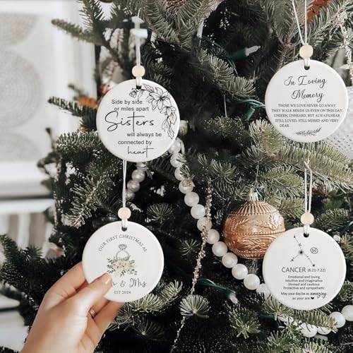 Our First Christmas Just Married Ornament - 2024, Unique Wedding Gift
