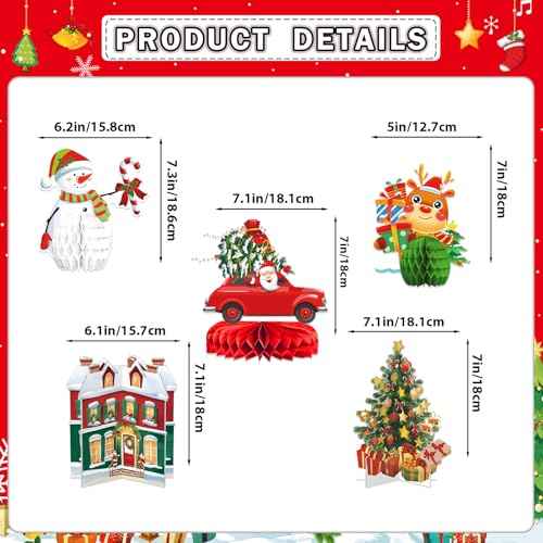 Happy Holidays Decorations - Christmas Party Decorations with Banner for Friendsmas Party