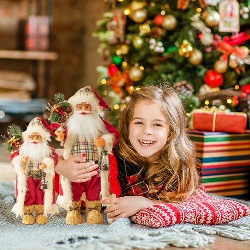 Eforcase Red 45cm Santa Claus Christmas Decoration Standing Figurine