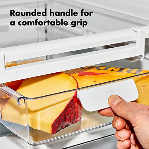 OXO Good Grips 14-Inch Fridge Undershelf Drawer Organizer - Clear, Adjustable