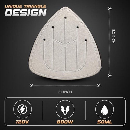EcoNour Mini Travel Iron & Steamer - Compact Design with Temperature Control & Non-Stick Soleplate